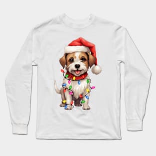 Christmas Jack Russell Terrier Long Sleeve T-Shirt